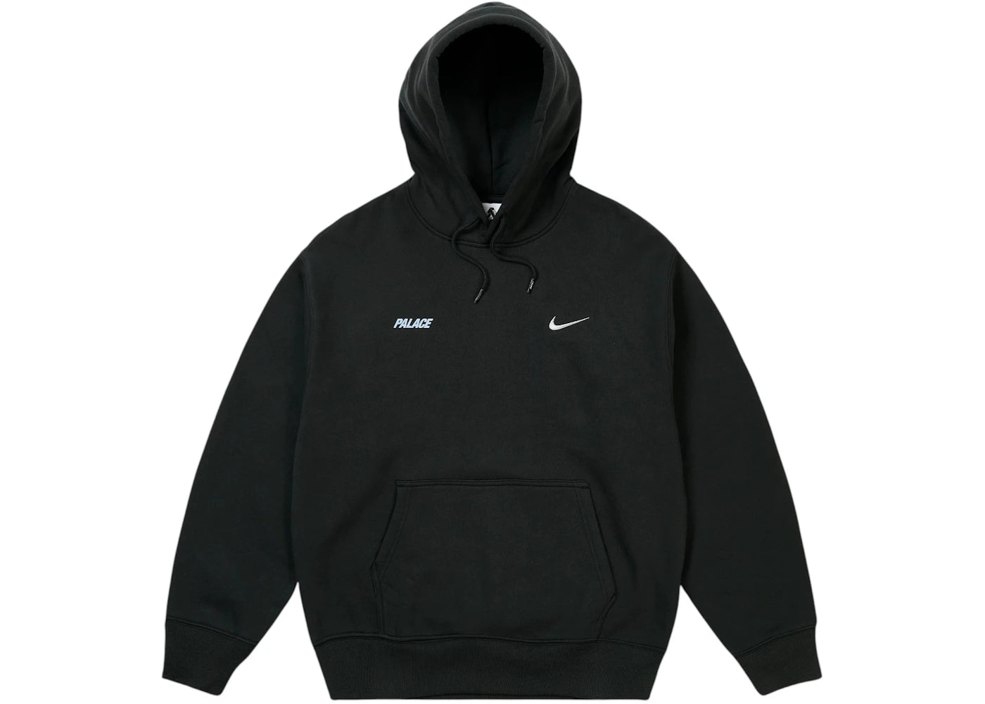 Palace x Nike Font Swoosh Hoodie Black -1