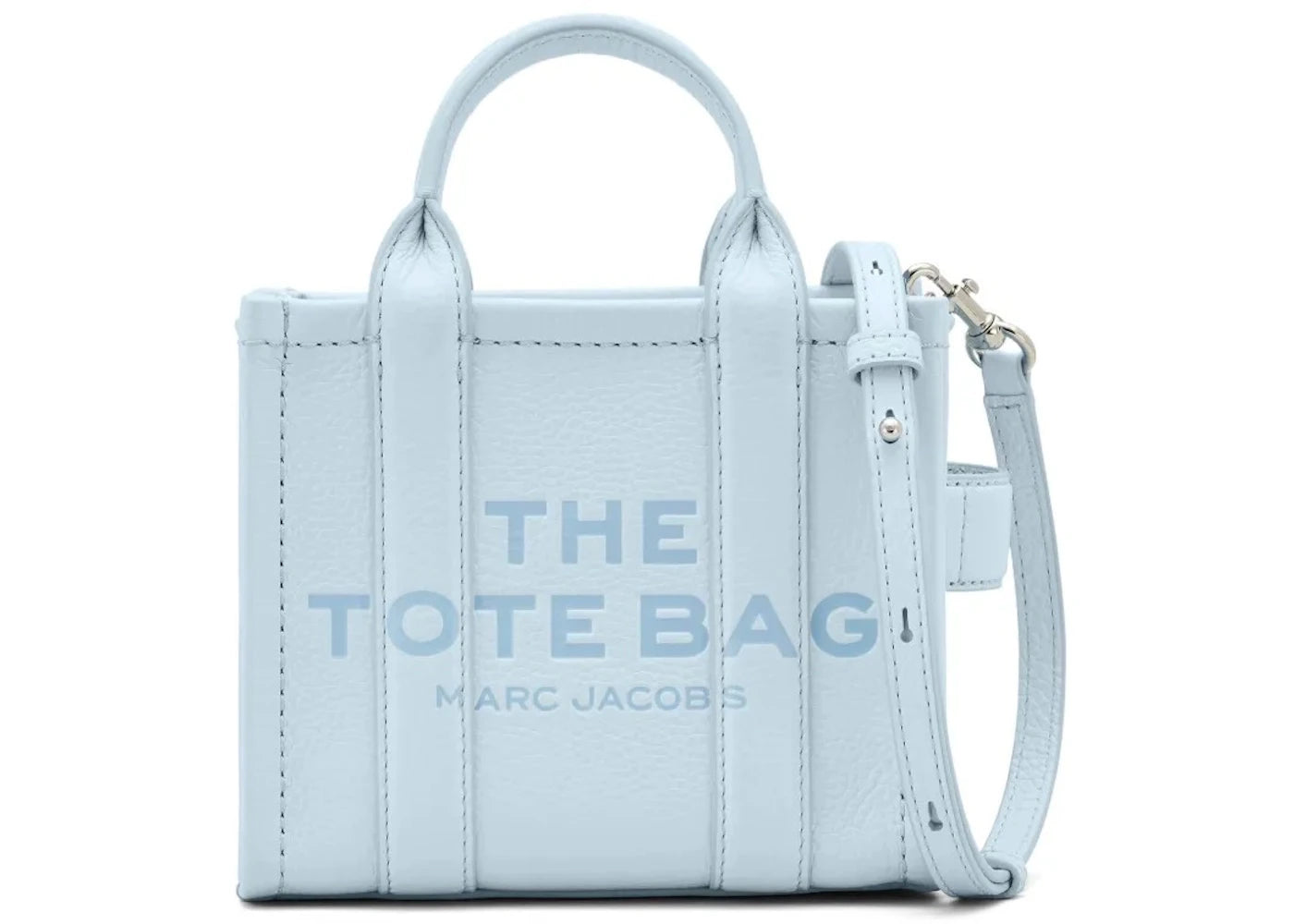 Marc Jacobs The Crossbody Leather Tote Bag Cloud Blue -1