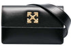 OFF-WHITE Virgil Abloh Jitney 0.8 Tonal Arrow Belt Bag Black -1
