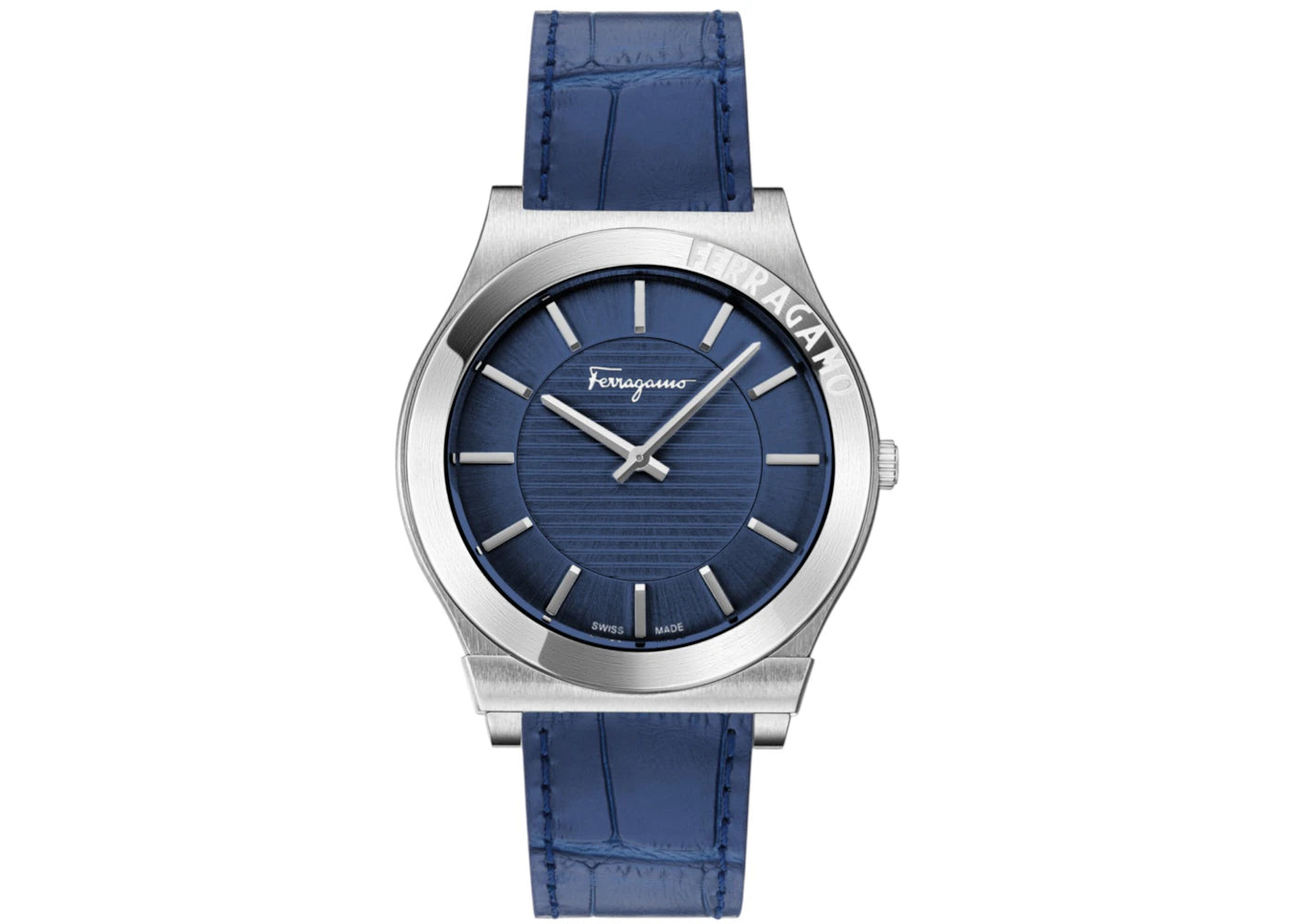 Ferragamo Gancini Leather SF4L00325 (Blue Sunray) -1