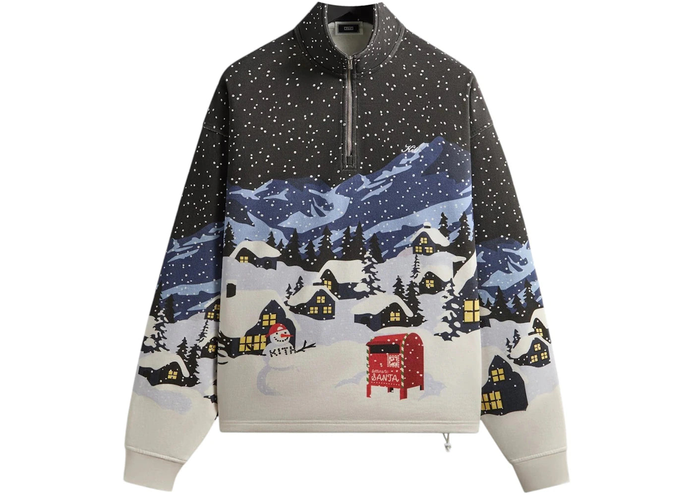 Kith Kithmas Village Quarter Zip Black -1