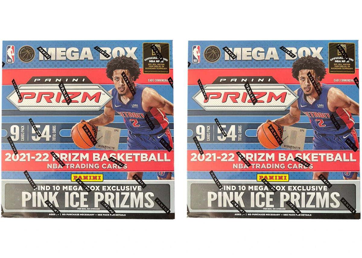 2021-22 Panini Prizm Basketball Mega Box (Pink Ice Prizms) 2x Lot -1