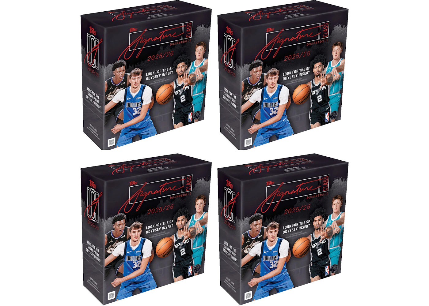 2025-26 Topps Signature Class Basketball Mega Box 4x Lot -1