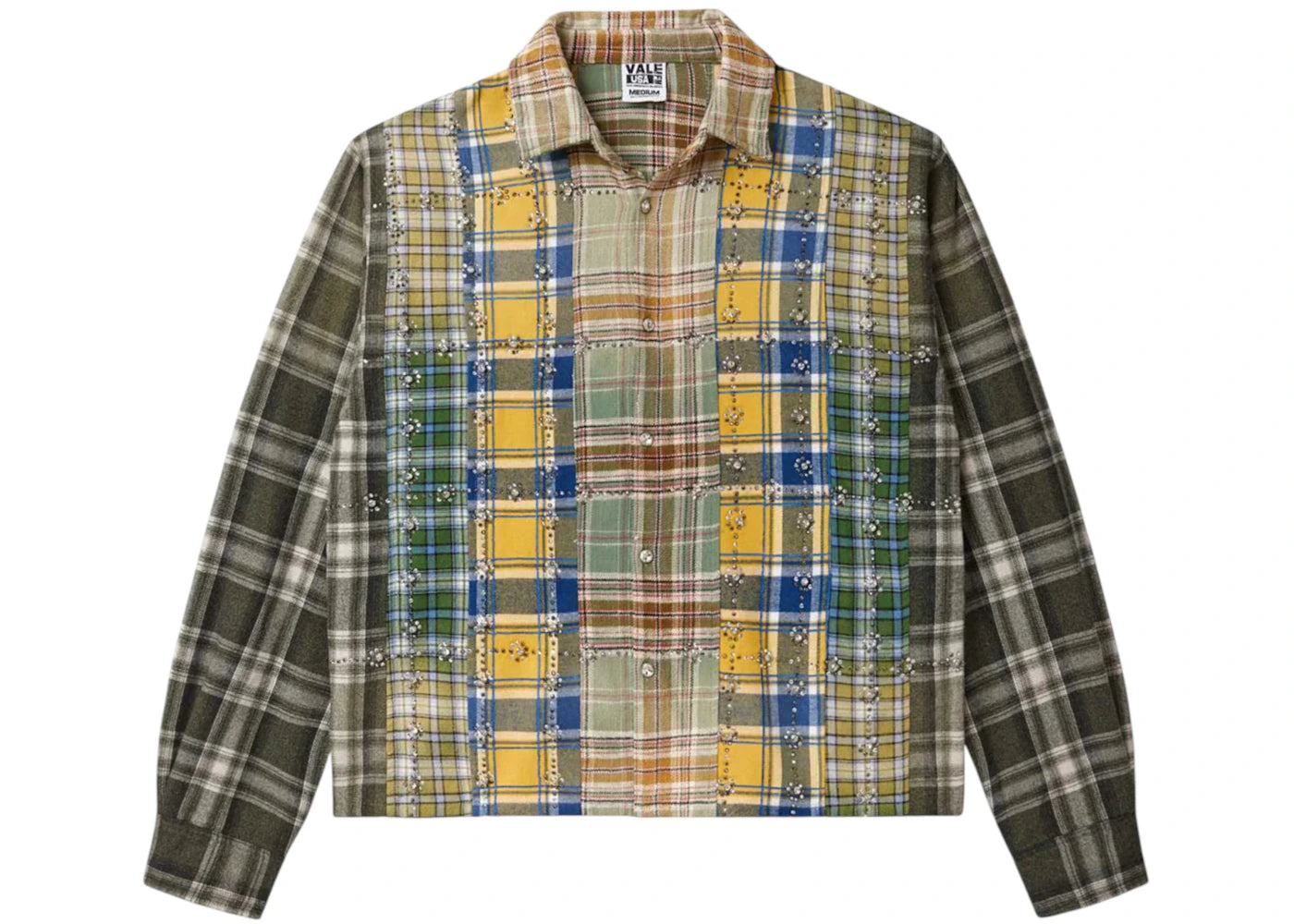 Vale Forever Earth Day L/S Flannel Green/Patchwork -1