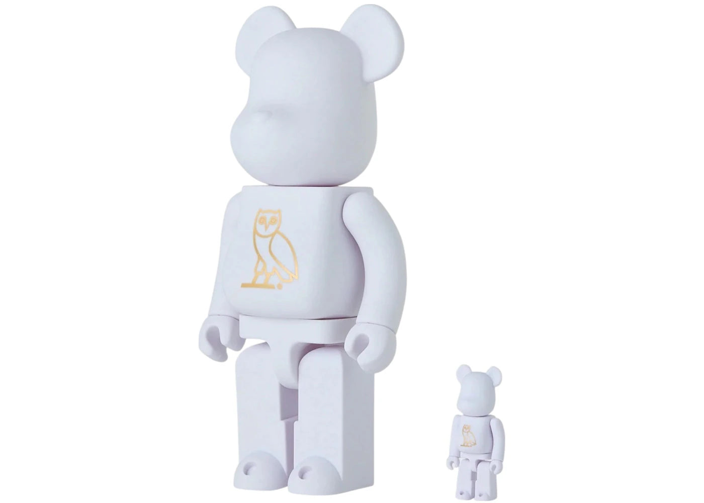 Bearbrick x OVO 100% & 400% Set Pearl White -1