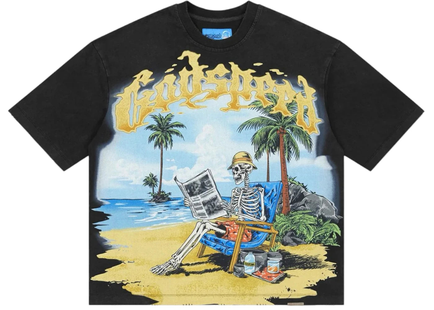 Godspeed Skeleton Beach II NG T-shirt Black -1