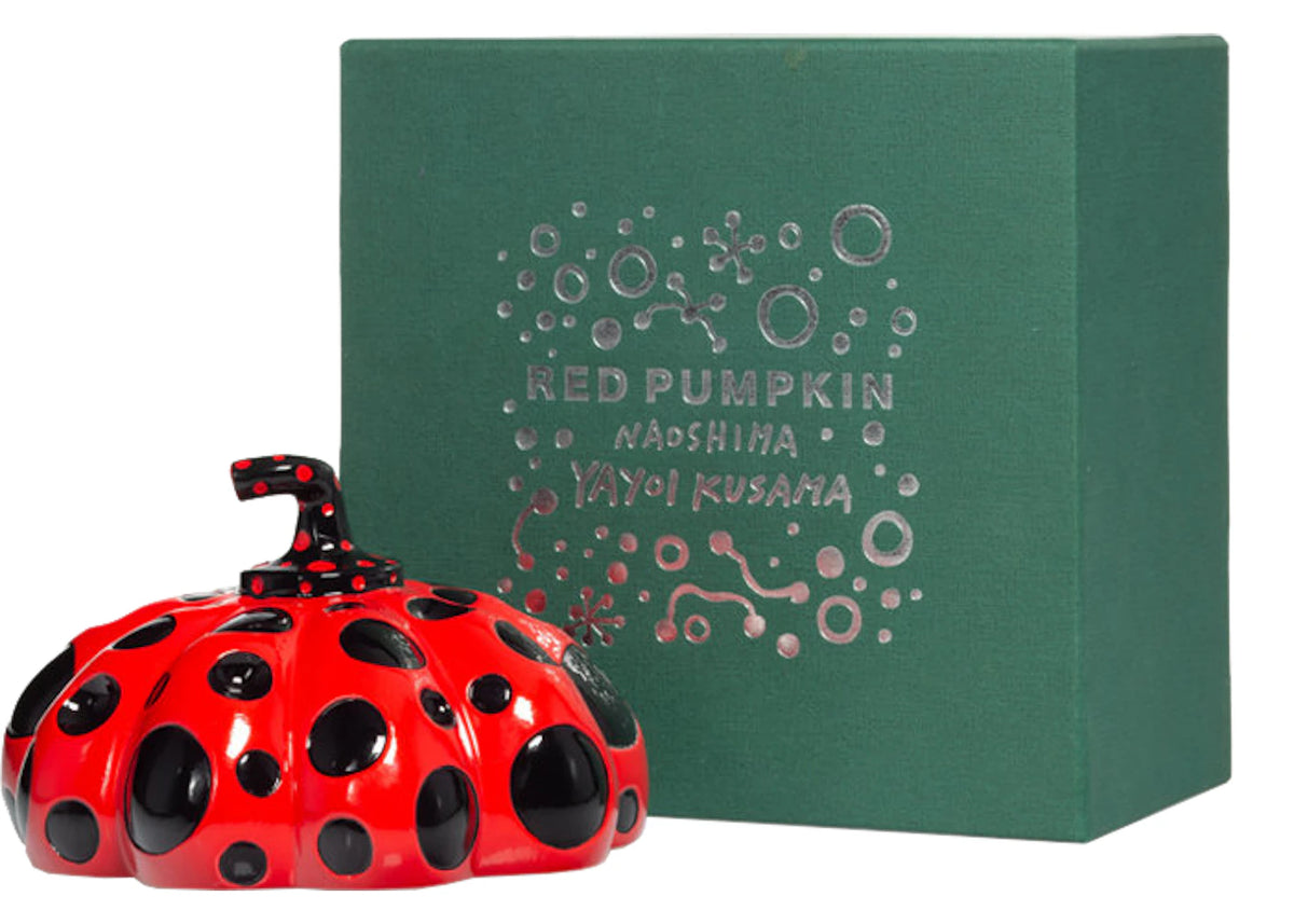 Yayoi Kusama x Benesse Noashima Pumpkin Cast Resin Figure Red -1
