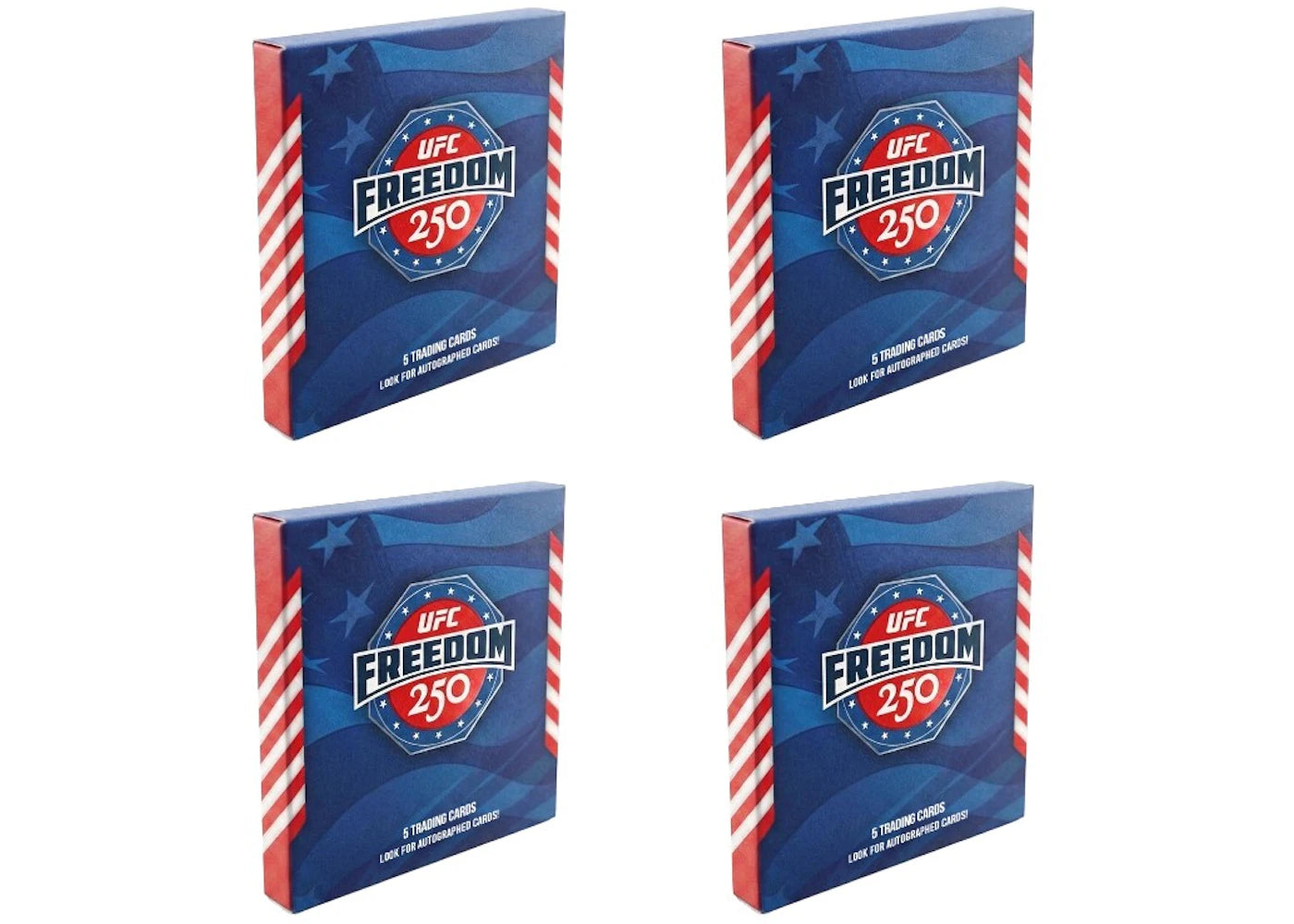 2026 Topps UFC Freedom 250 (4x Lot) -1