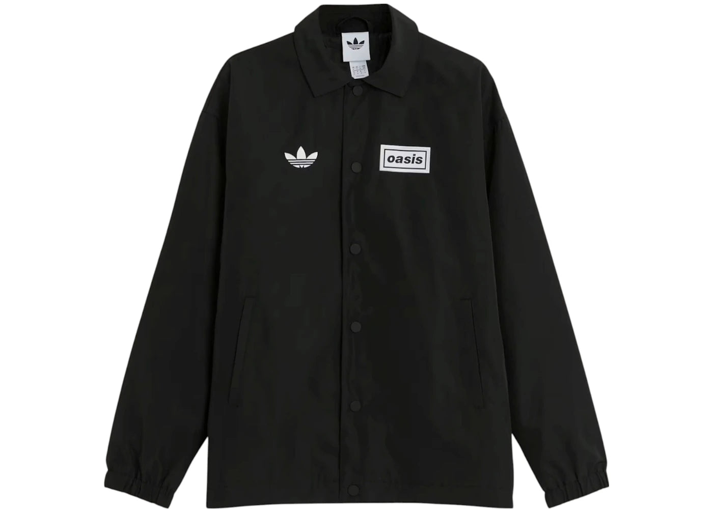 adidas x Oasis Tour Coach Jacket Black -1