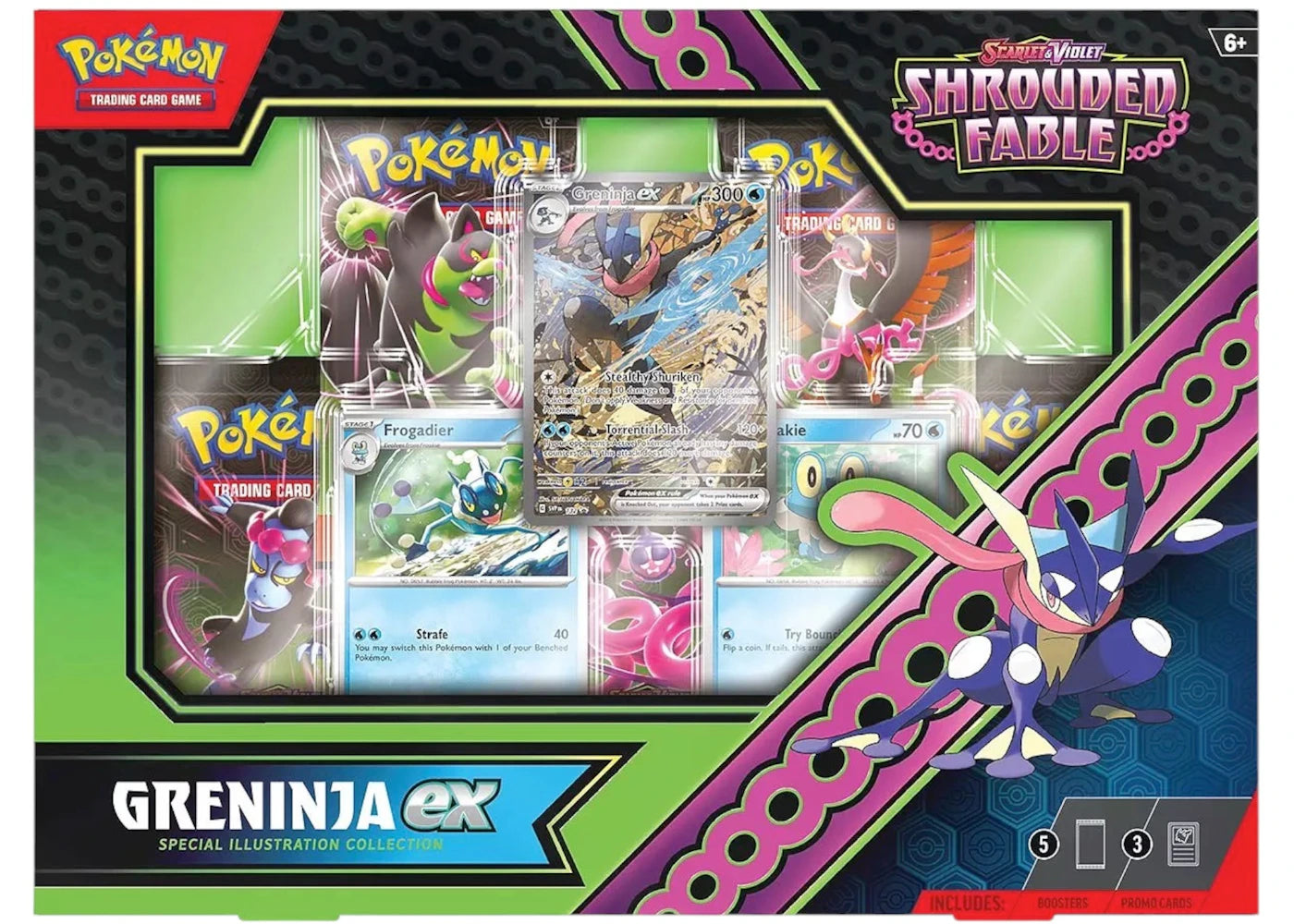 Pokémon Scarlet & Violet Shrouded Fable Ex Greninja Special Collection Box -1