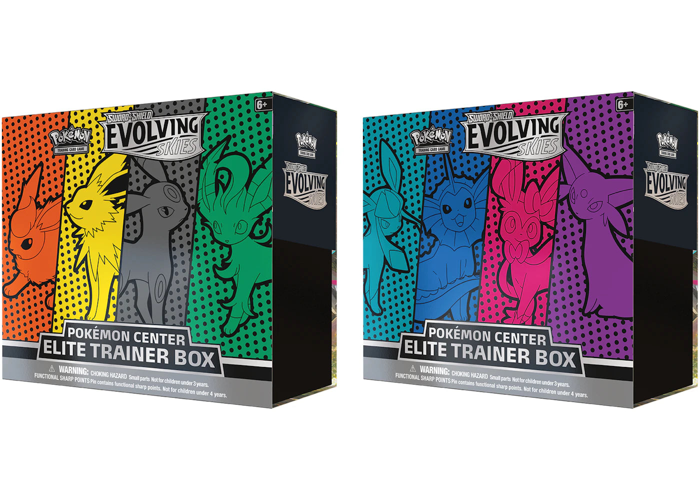 Pokémon TCG Sword & Shield Evolving Skies Pokémon Center Elite Trainer Box 2x Bundle -1