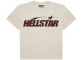 Hellstar Classic T-shirt (Gel Print) White/Brown -1