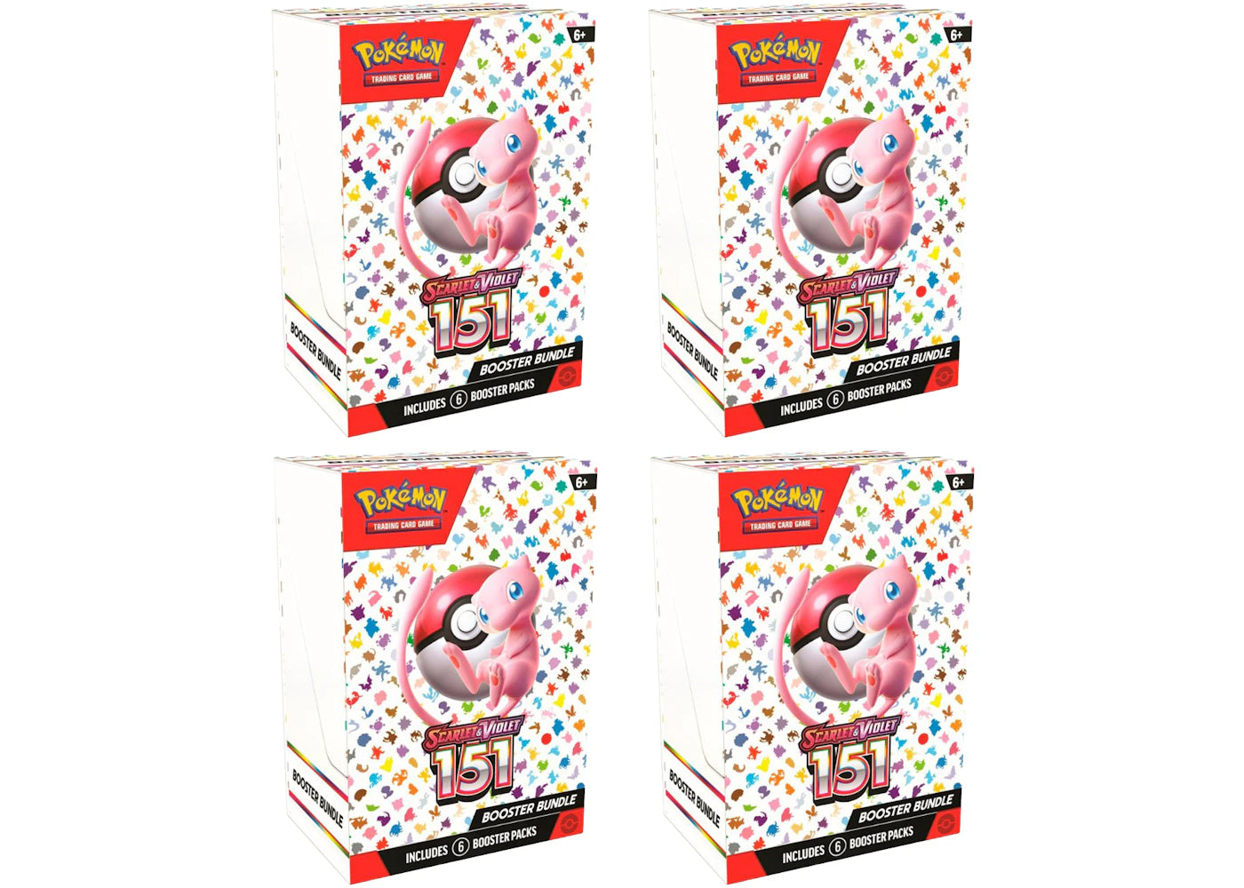 Pokémon TCG Scarlet & Violet 151 6pk Booster Bundle 4x Lot -1