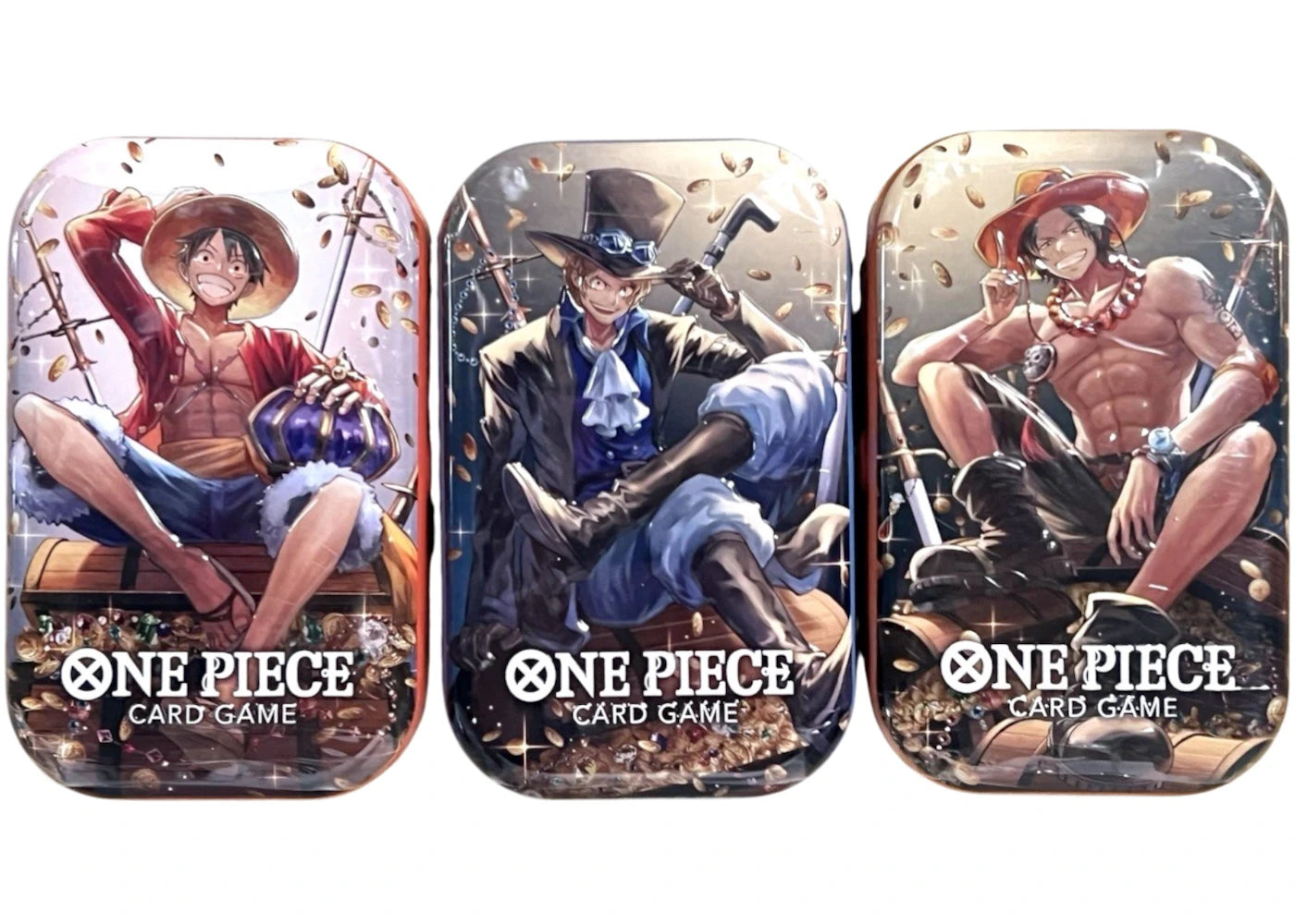 Bandai One Piece Vol.2 (TS-02) 3 Tin Pack (Tin Art May Vary) -1