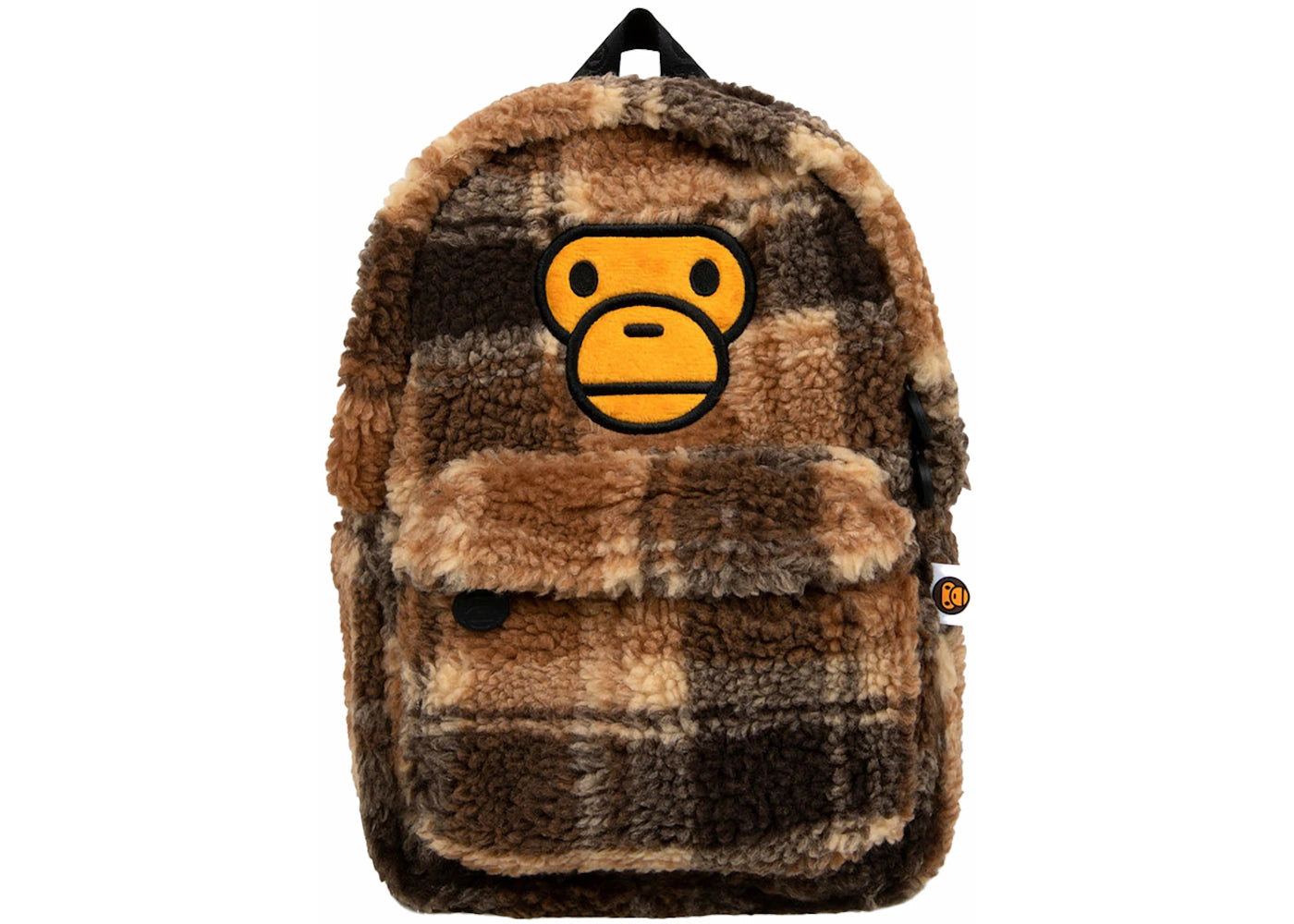 BAPE Baby Milo Mini Fur Check Backpack Multicolor -1