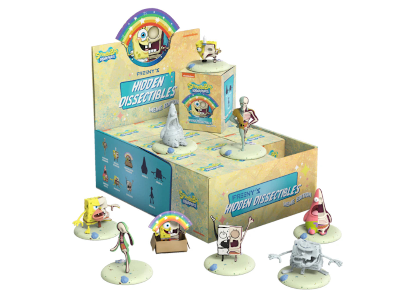 Mighty Jaxx Freeny's Hidden Dissectibles: Spongebob Squarepants (Meme Edition) Full Case Figure -1