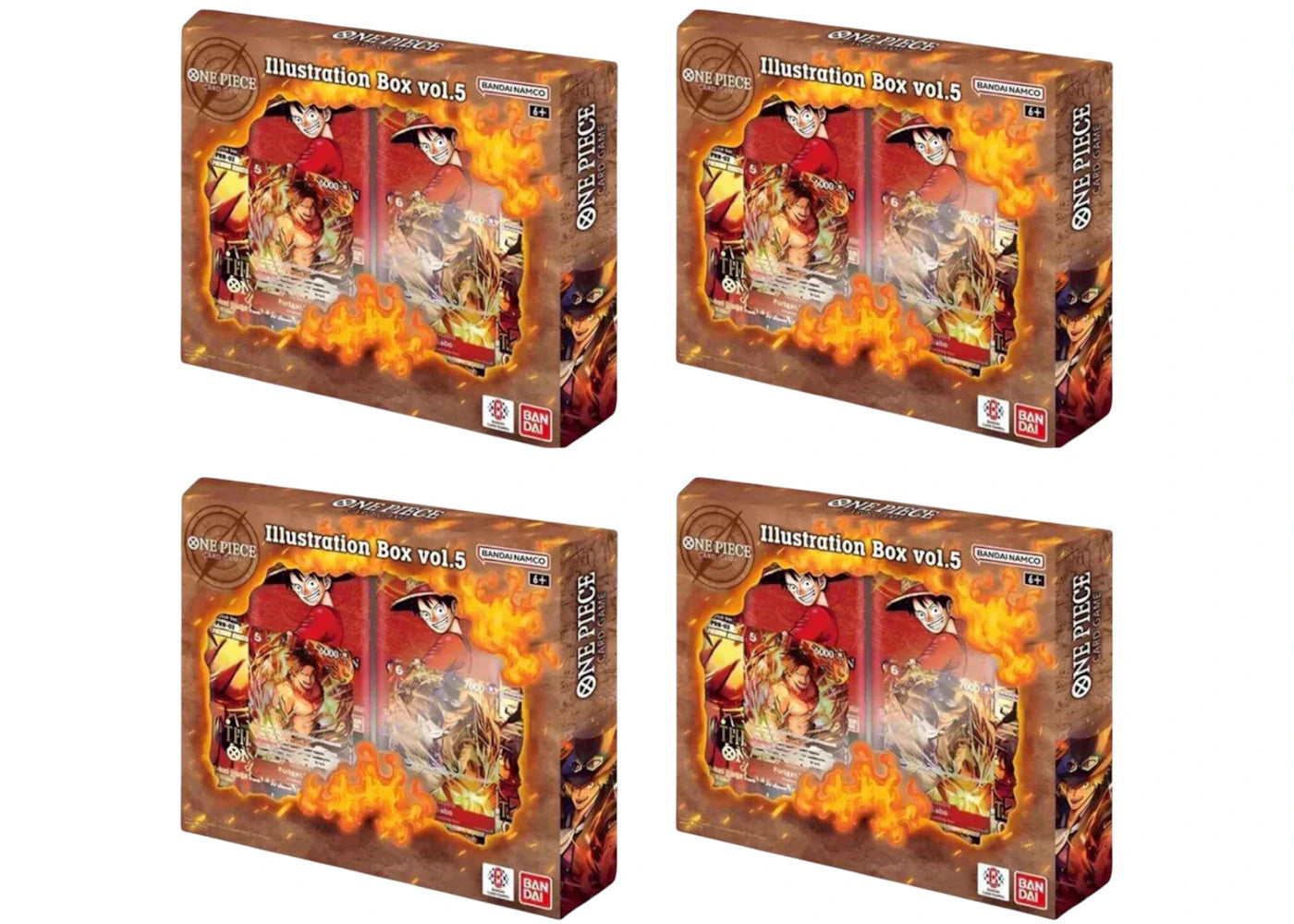Bandai One Piece Vol 5. (OP-PR) Ilustration Box 4x Lot -1