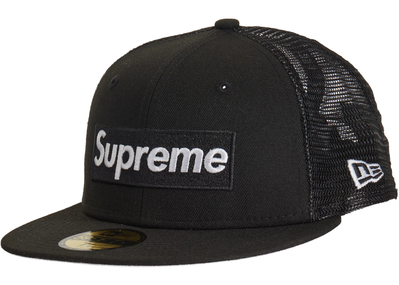 Supreme Box Logo Mesh Back New Era Hat (SS23) Black -1