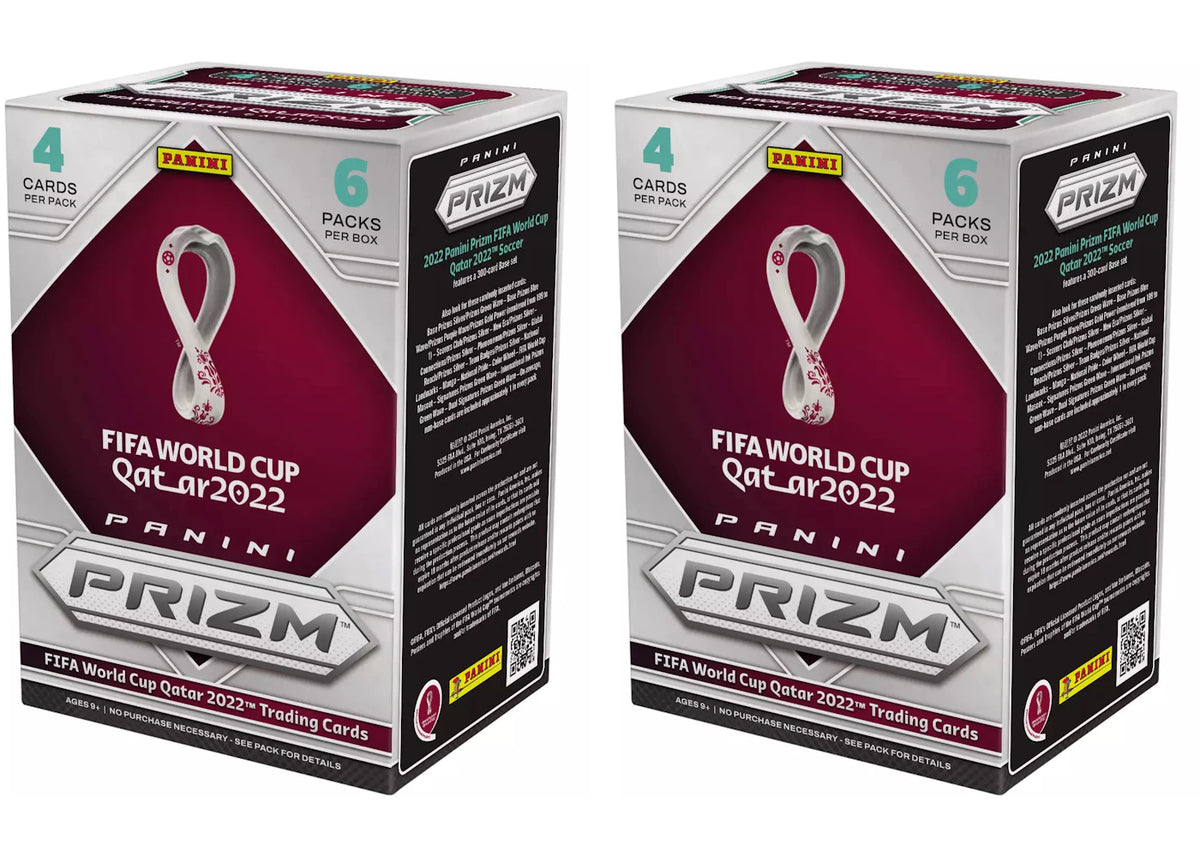 2022 Panini Prizm FIFA World Cup Qatar Soccer Blaster Box 2x Lot -1
