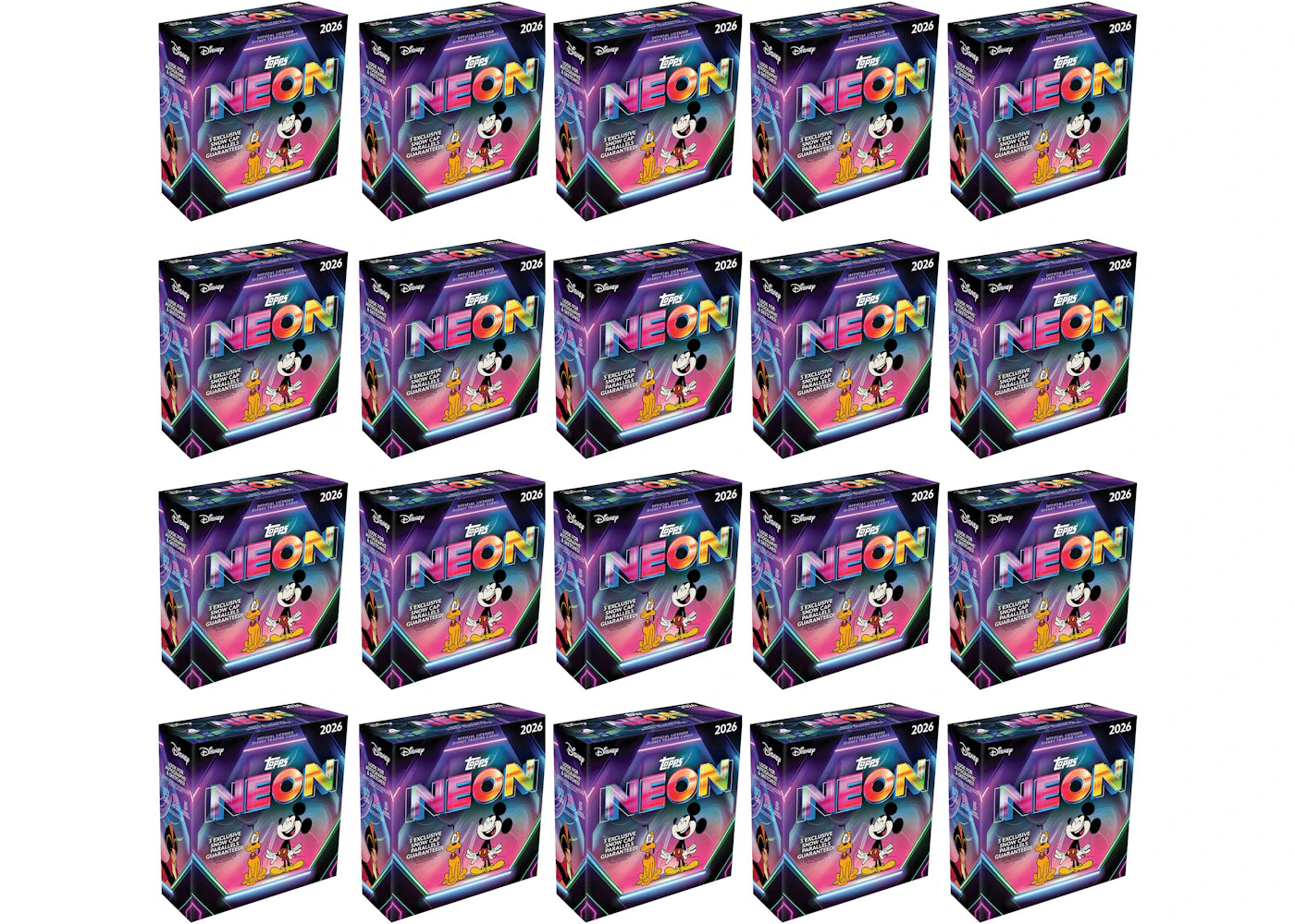 2026 Topps Disney Neon Mega Box Sealed Case (20 Boxes) -1