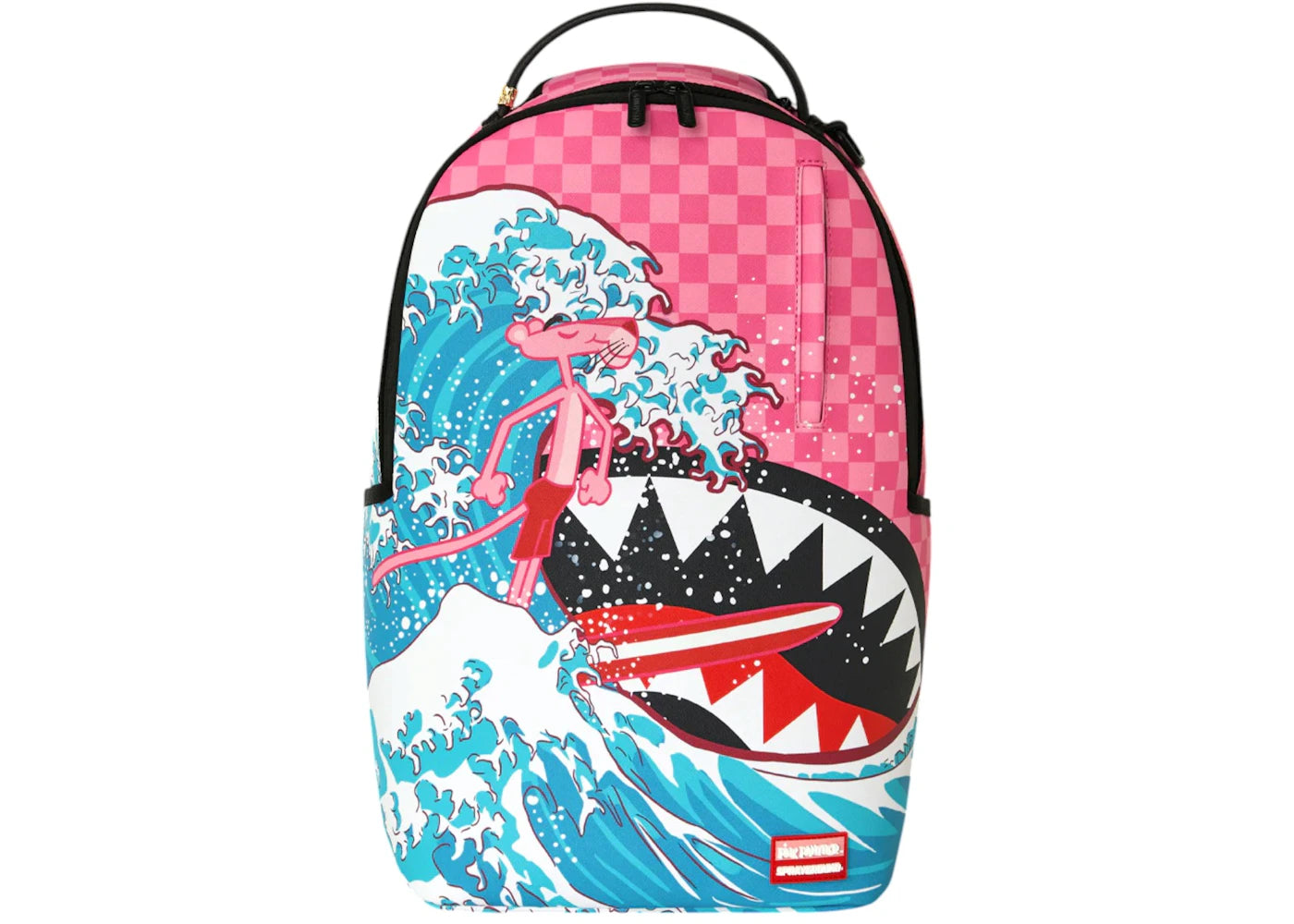 Sprayground Pink Panther Diamond Waves Backpack Multicolor -1