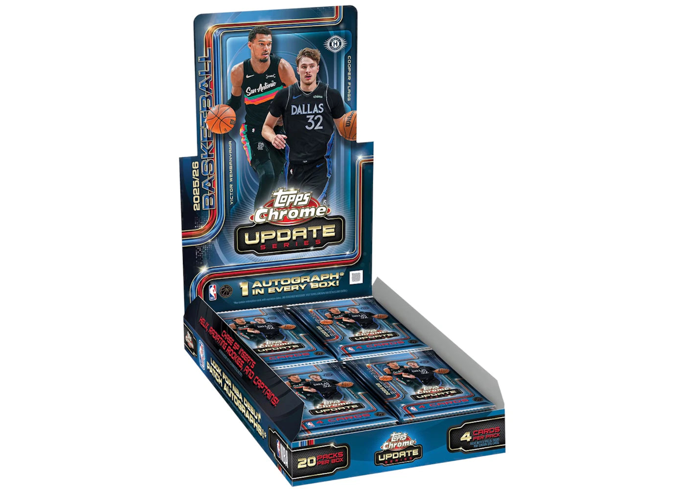 2025-26 Topps Chrome Updates Basketball Hobby Box -1