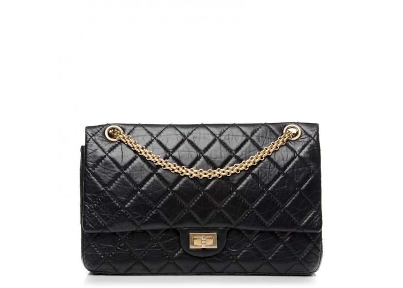 Chanel Reissue 2.55 Classic Double Flap Quilted Aged 226 Black -1
