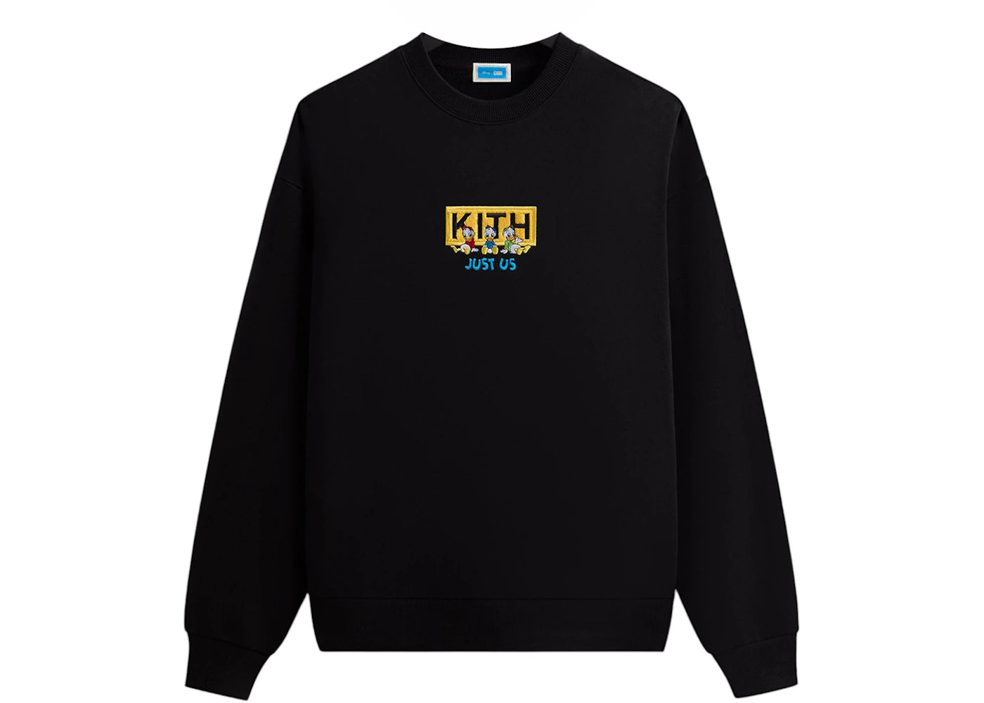 Kith Disney Donald Duck Triplets Vintage Nelson Crewneck Black -1