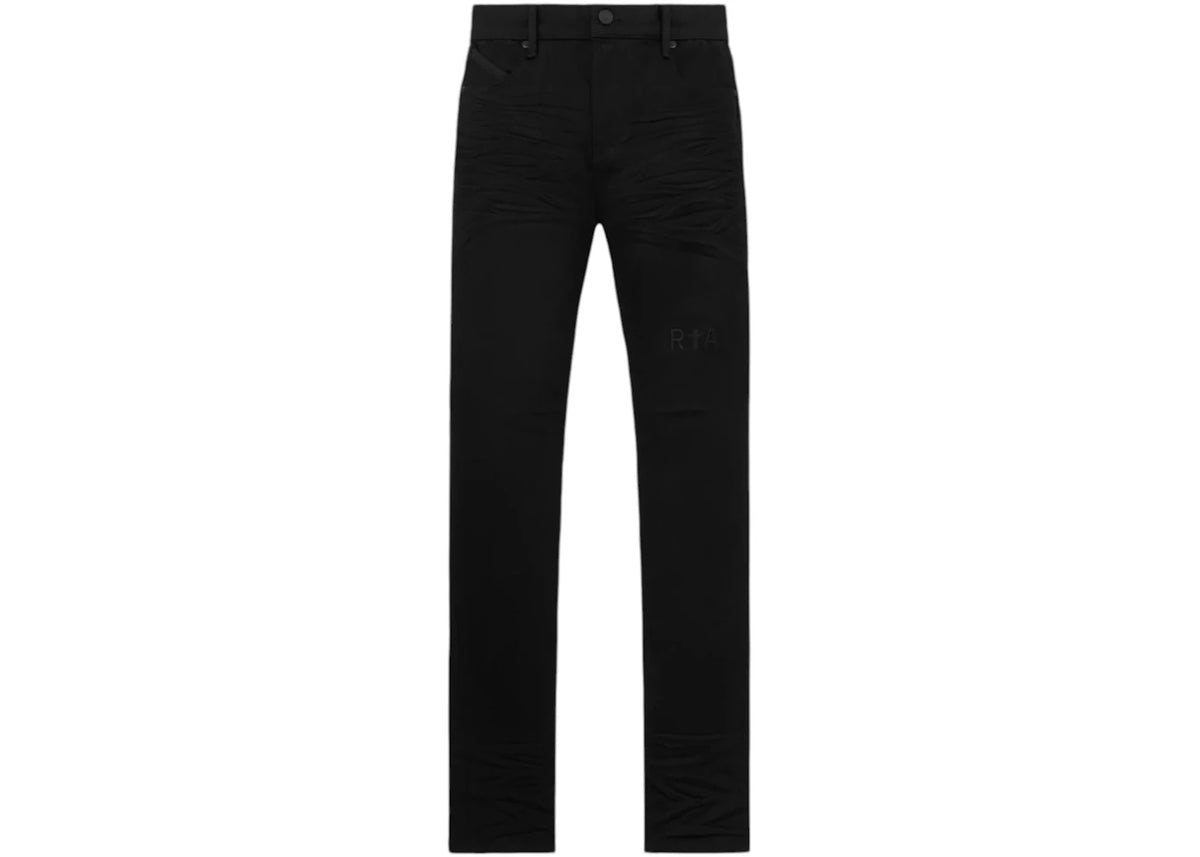 RtA Bryant Skinny Jeans Black Logo -1