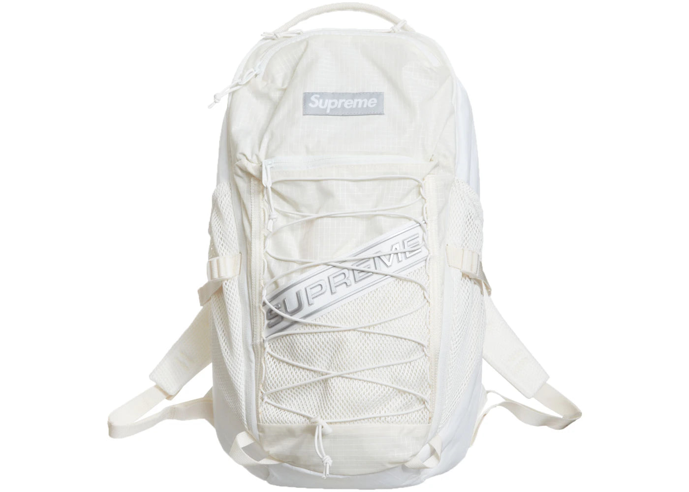Supreme Logo Backpack White -1