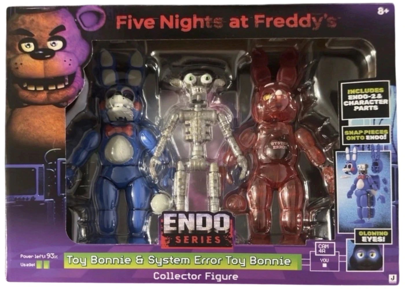 Jazwares Five Nights at Freddy’s Endo-02 (Toy Bonnie and System Error Toy Bonnie) Figures -1