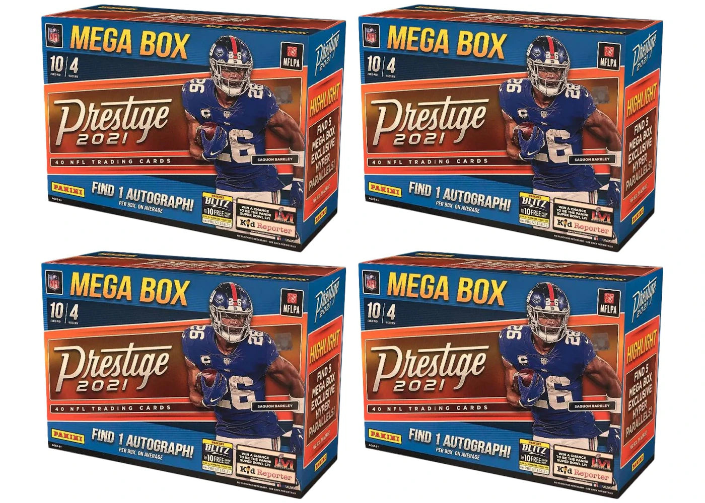 2021 Panini Prestige Football Mega Box 4x Lot -1