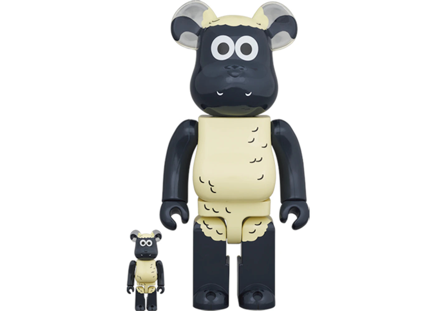 Bearbrick Shaun the Sheep 100% & 400% Set -1