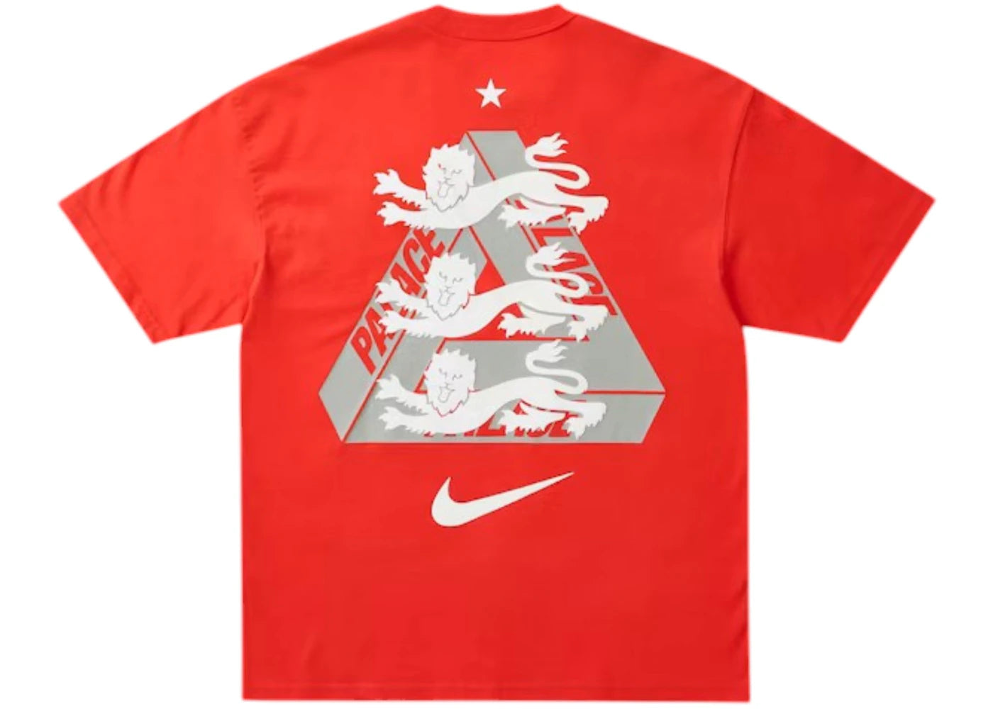 Palace x Nike England T-shirt Light Crimson -1