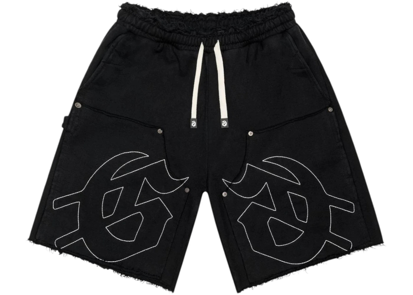 Godspeed Carpenter Distressed Shorts Black -1