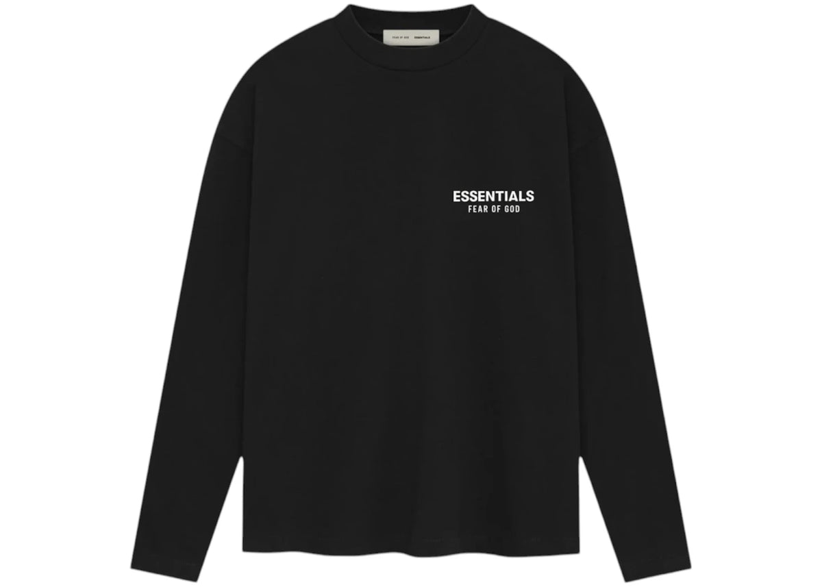 Fear of God Essentials Classic Long Sleeve Tee Jet Black -1
