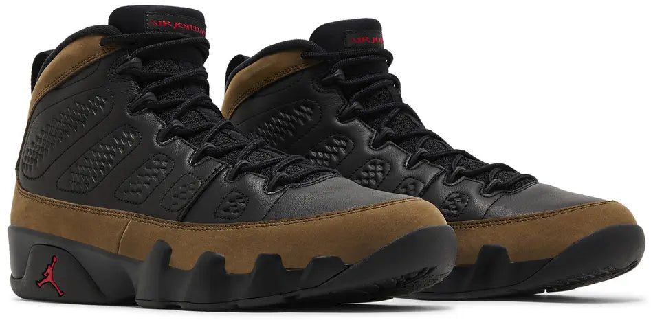 Jordan 9 Retro Olive (2024) pair