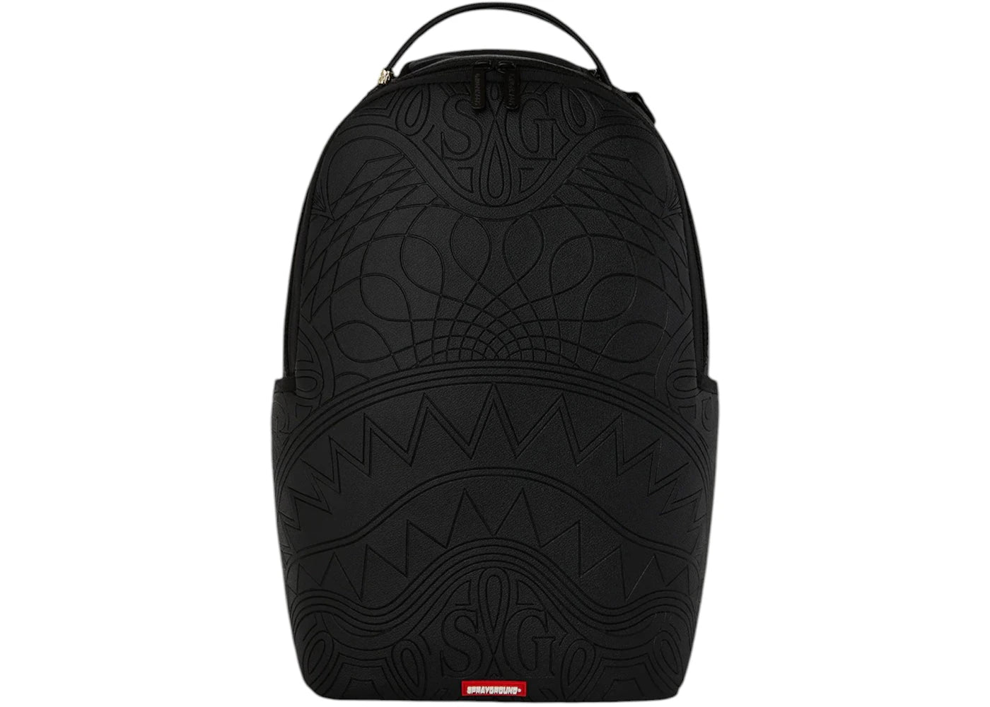 Sprayground Mythical Monogram Shark Backpack Black -1