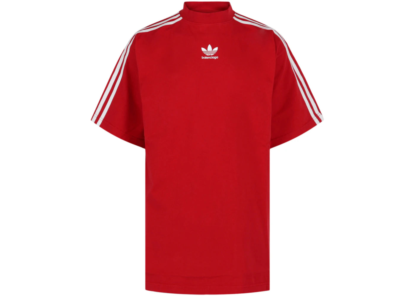Balenciaga Adidas Oversized T-shirt Red/White -1