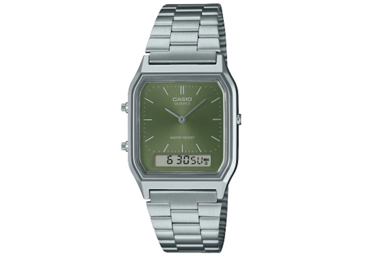 Casio Vintage AQ-230A-3A (Olive) -1