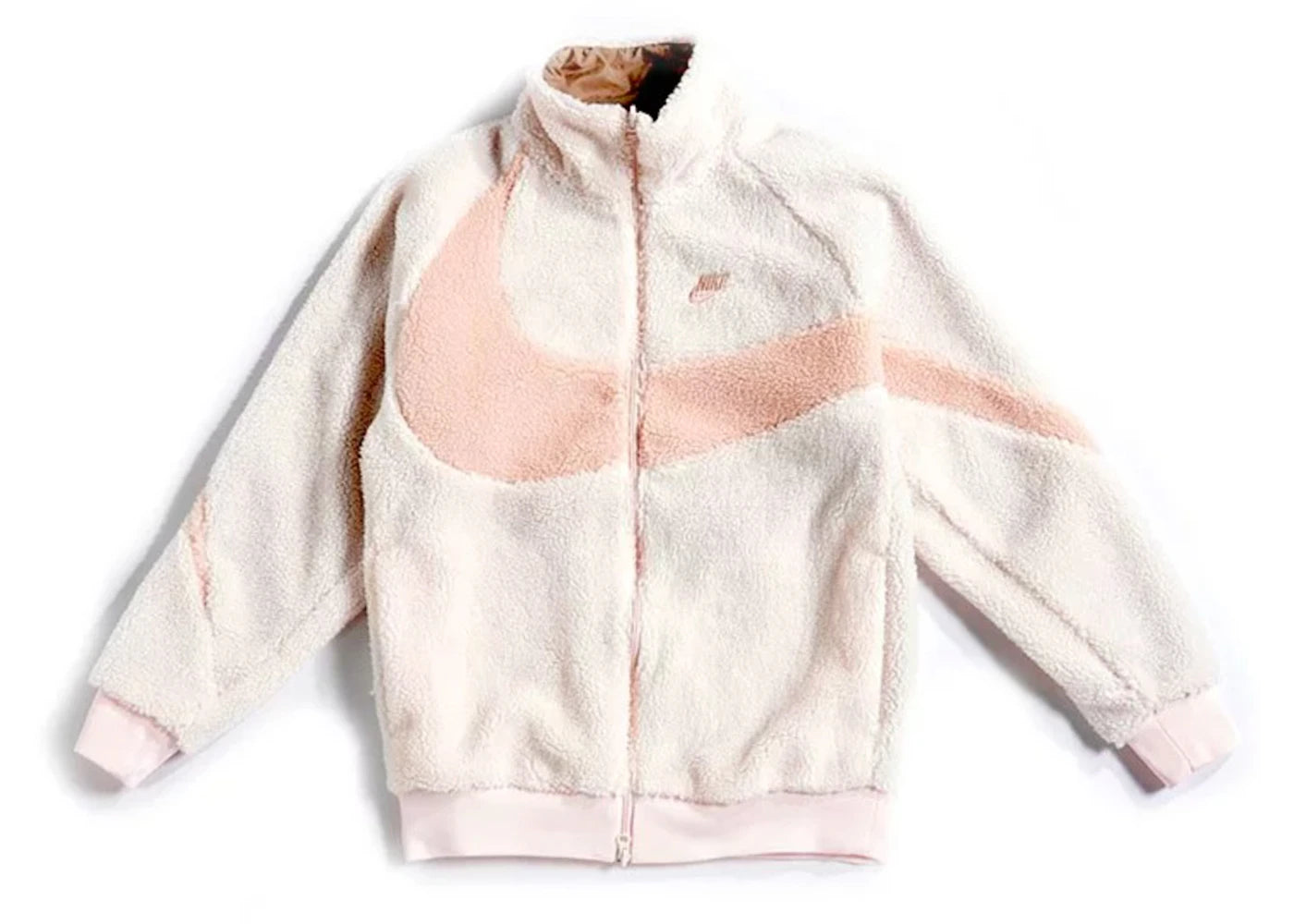 Nike Big Swoosh Reversible Boa Jacket (Asia Sizing) Light Soft Pink -1