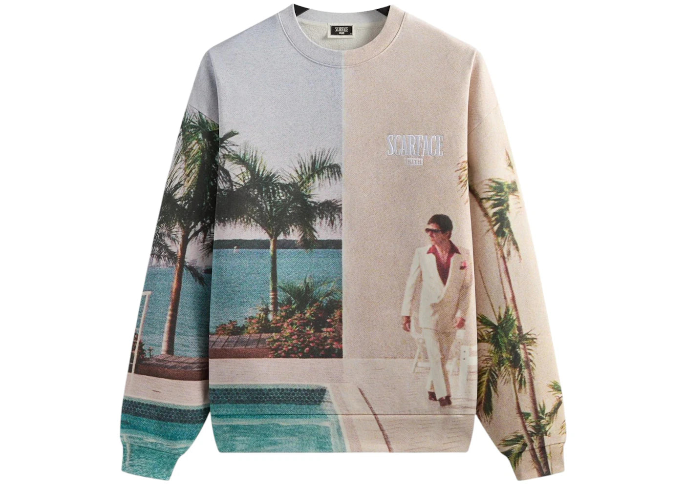 Kith x Scarface Tony Miami Vintage Nelson Crewneck Multicolor -1