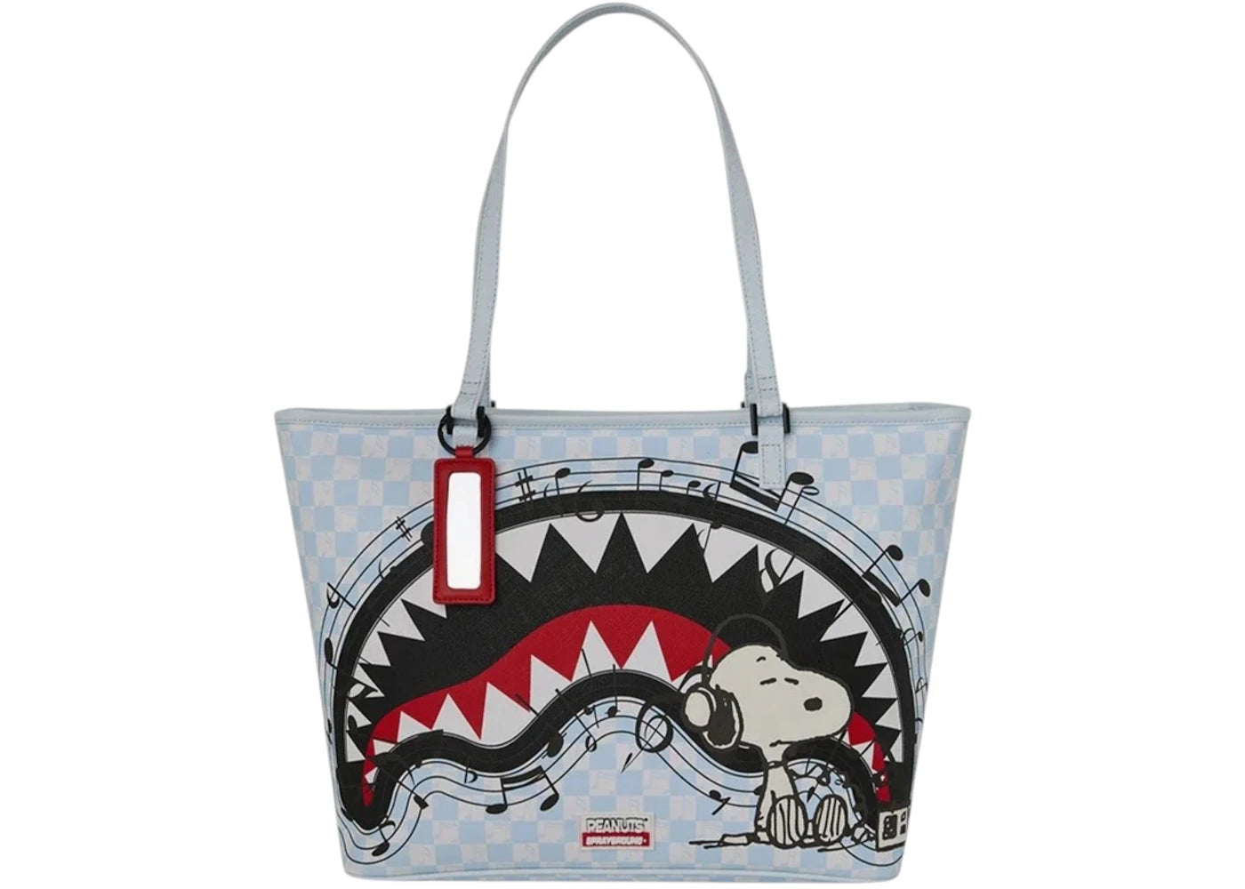 Sprayground Peanuts Snoopy Jams Tote Sky Blue/Black -1