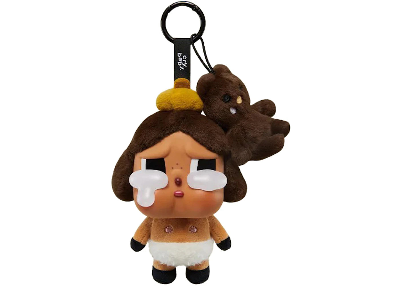 Pop Mart CryBaby Crying Again Series Baby Brown (Secret Edition) Vinyl Face Plush-1