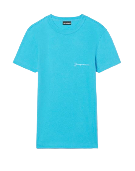 Le t-shirt Brodé Bleu Jacquemus -1