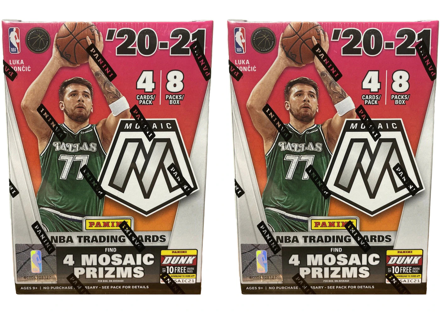2020-21 Panini Mosaic Basketball Blaster Box 2x Lot -1