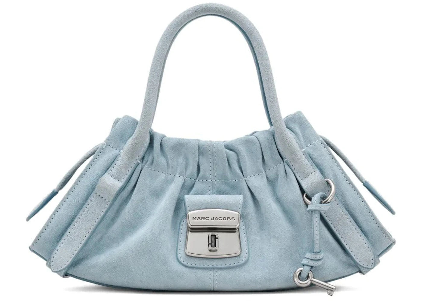 Marc Jacobs Suede Cristina Small Satchel Bag Blueist -1