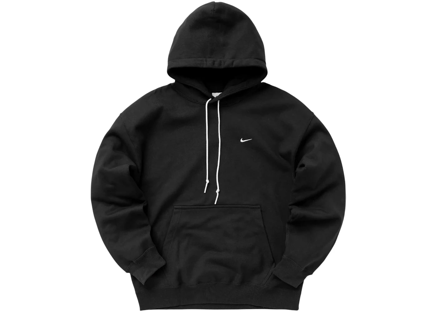 Nike Solo Swoosh Fleece Pullover Hoodie Black -1