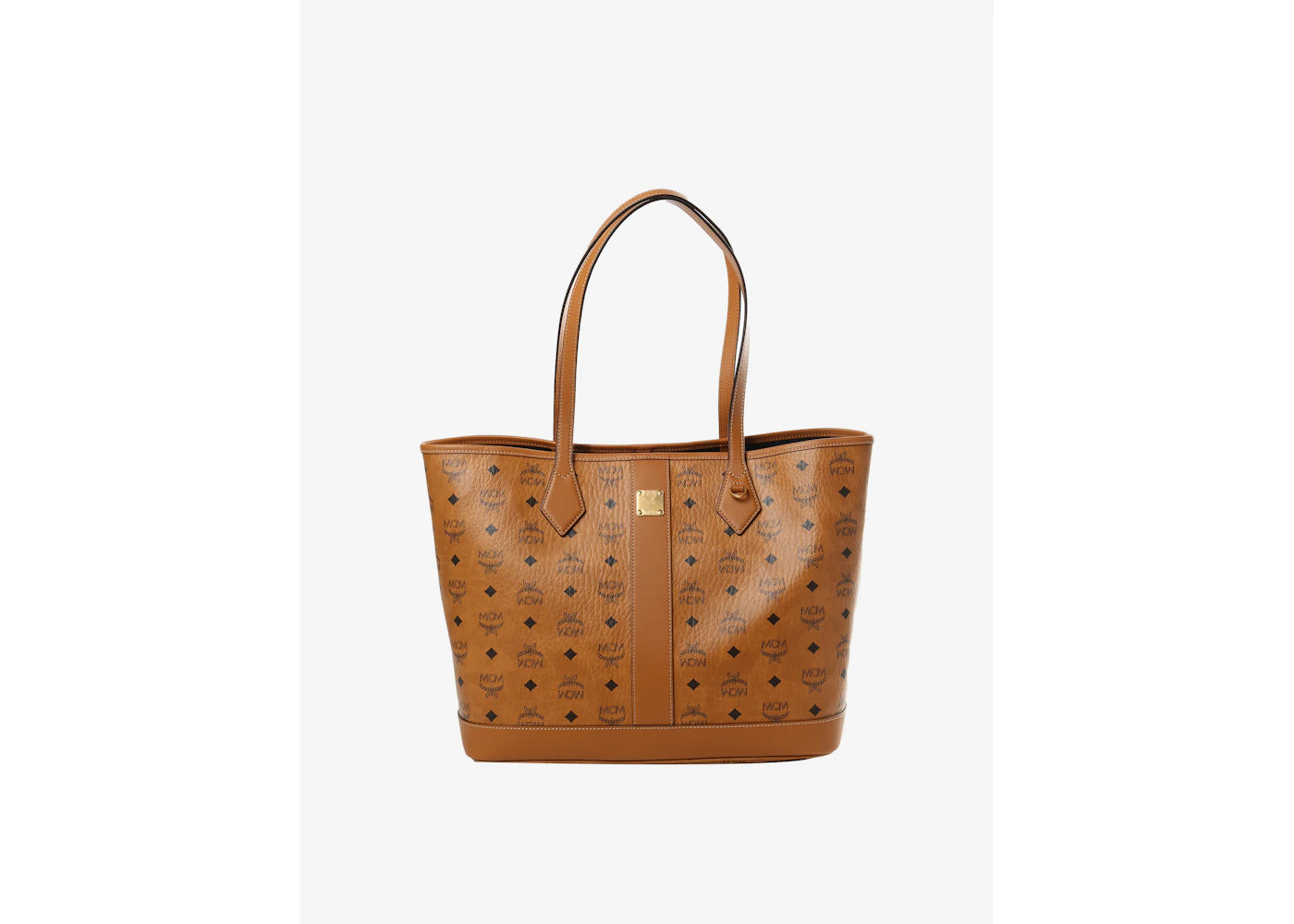 MCM Liz Vi Shopper Medium Cognac Bag Cognac -1