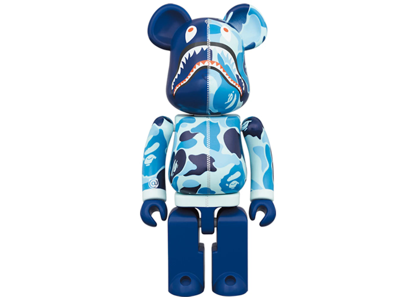 Bearbrick x BAPE ABC Camo Shark Chogokin 200% Blue -1
